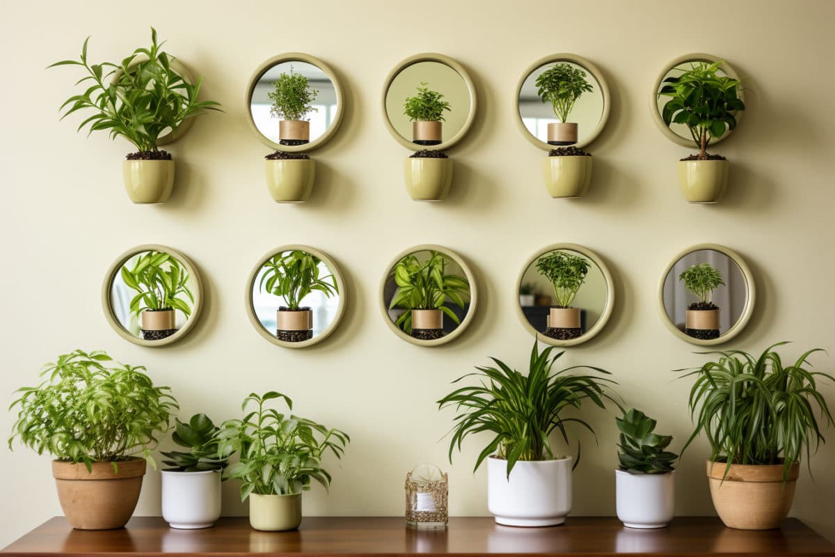 Des miroirs ronds pour une décoration naturelle et bohème