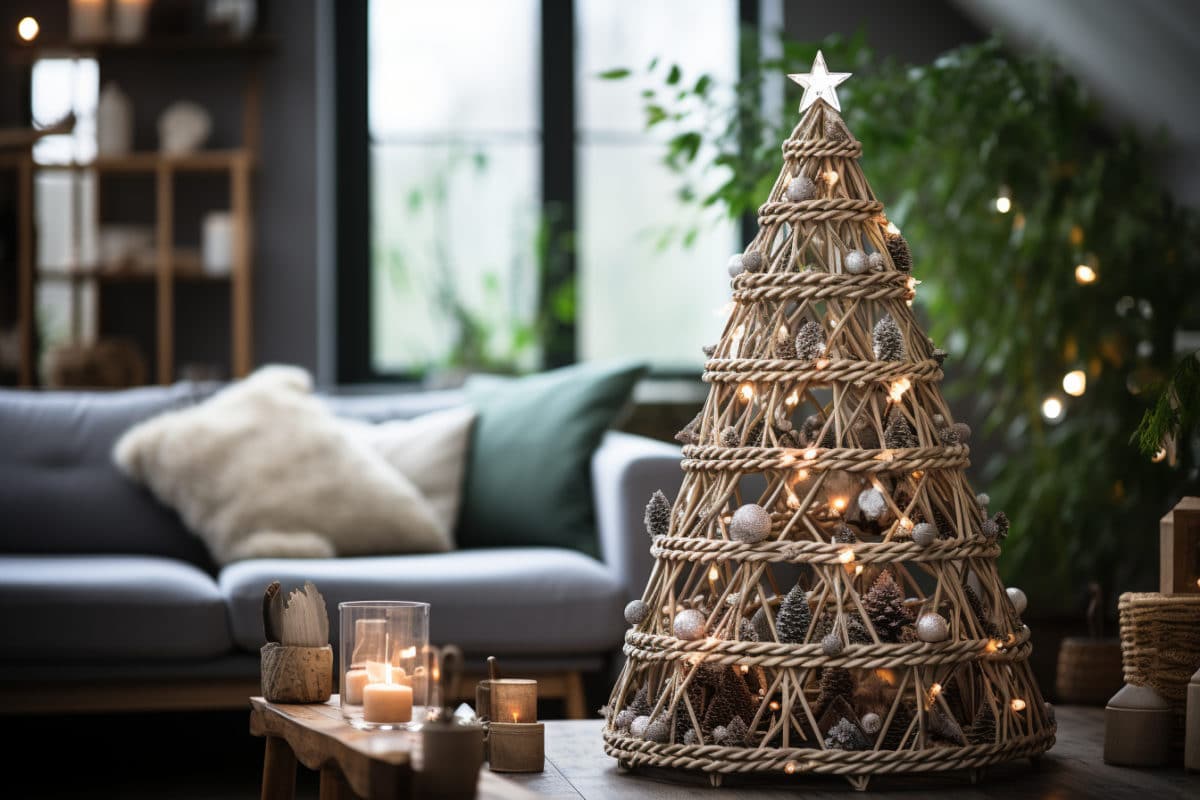 Sapin de Noël écoresponsable et durable en bois : une alternative éthique pour les fêtes